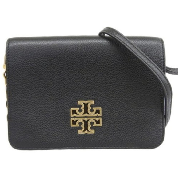 Tory Burch Handbags - Tory Burch Black Pebbled Leather Crossbody